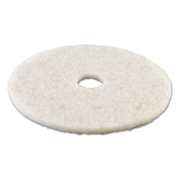 Boardwalk® Natural Burnishing Floor Pads, 17" Diameter, White, 5-carton freeshipping - TVN Wholesale